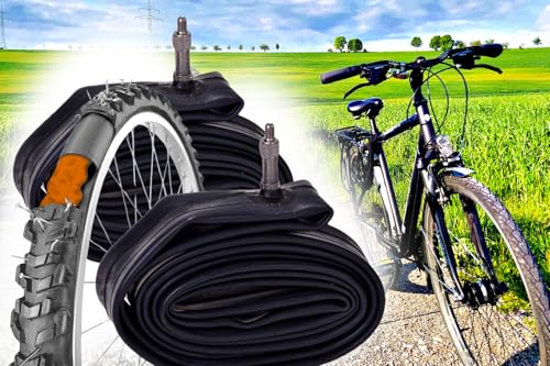 2X Selbstreparierender Fahrradschlauch 1.75-2.125 x 26 Zoll, 47/57-559 Pannensicher, Gel-Füllung Selbstdichtend, Fahrradventil DV 40mm, Pannenschutz unkaputtbar 2X Selbstreparierender Fahrradschlauch 1.75-2.125 x 26 Zoll, 47/57-559 Pannensicher, Gel-Füllung Selbstdichtend, Fahrradventil DV 40mm, Pannenschutz unkaputtbar von BISOMO