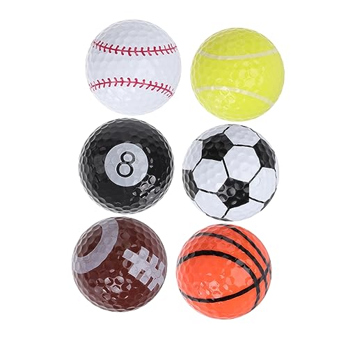 BIUDECO 6st Golf Training Übungsbälle Terrarienschale Lustige Bälle Indoor-bälle Übungsball Bälle Zum Üben Trainingsbälle Übungsgeräte Trainingsball Personalisierte Bälle Plastik von BIUDECO