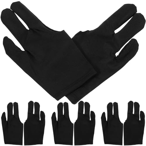 BIUDECO Stoff Handschuhe Linke Atmungsaktive Zubehör Atmungsaktive rutschfeste Für Billard Schutzhandschuhe Die Pool Snooker Sport Den Für Handschuhe Billardhandschuhe Professionelle Hand Rechte Neun von BIUDECO