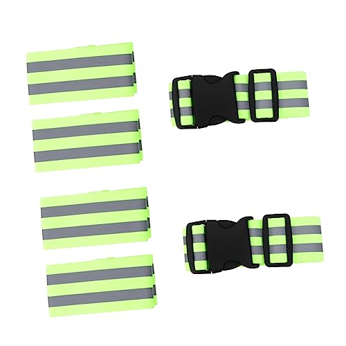 BIUDECO Verstellbares Reflektierendes Gürtel-Armband-Set für Nächtliches Laufen Radfahren und Gehen von BIUDECO