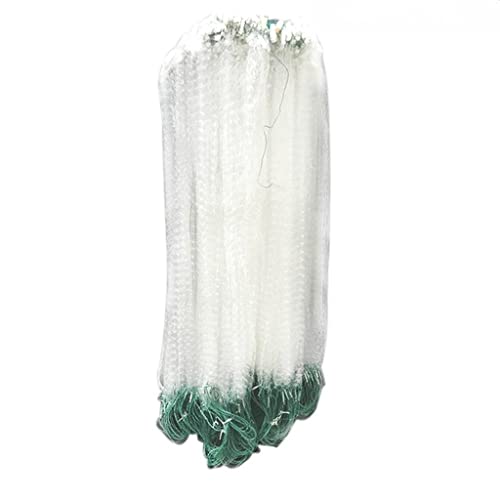 Fischernetz, Einzelmaschig, Nylon, Schwimmerfalle, Monofilament, Kiemennetz, Angelzubehör für Handwerfen (Grau, 0,5 Finger, 30 m x 0,8 cm) von BJFIDOJPIEWWWWGR