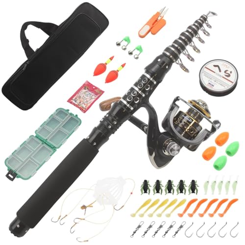 Short and Hard Rock Fishing Rod Short Joint Small Sea Rod Fishing Gear Set (D 3.0m) von BJFIDOJPIEWWWWGR