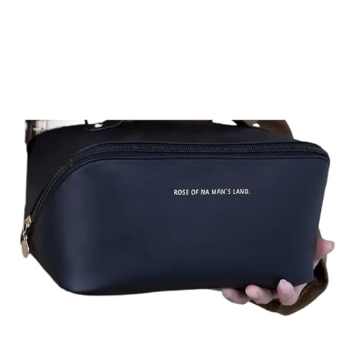 Makeup Tasche Klein Large Travel Makeup Bags for Women Waterproof Household Storage Bag Female Fashion Convenient Cosmetic Bags Kosmetische Aufbewahrungstasche(Black) von BJYCCAR