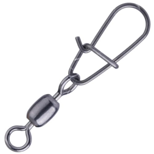 BKK Raubfischwirbel für Kunstköder zum Spinnfischen auf Raubfische - Duolock Snap Swivel-51, 5 Stück, Gr. 0 / 22kg BKK Raubfischwirbel für Kunstköder zum Spinnfischen auf Raubfische - Duolock Snap Swivel-51, 5 Stück, Gr. 0 / 22kg von BKK
