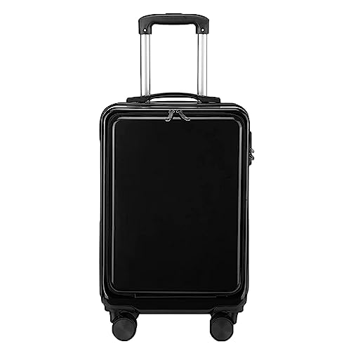 BKRJBDRS 20-Zoll-Koffer, Koffer mit Frontöffnung und Rädern, verschleißfester Handgepäckkoffer mit Hartschalenkoffer, tragbarer Koffer von BKRJBDRS