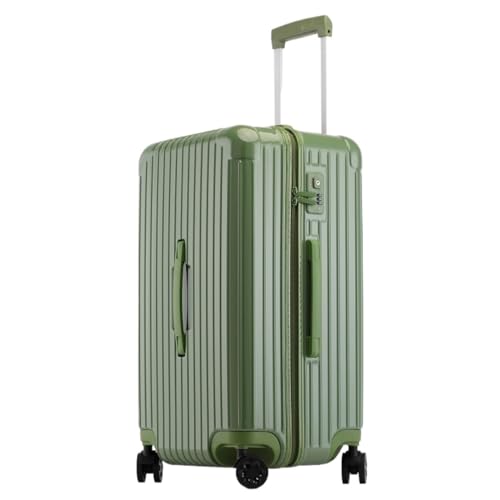 BKRJBDRS Koffer Trolley-Koffer mit großem Fassungsvermögen und Universalrädern, Boarding-Koffer mit verdicktem Aluminiumrahmen von BKRJBDRS