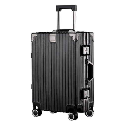 BKRJBDRS Koffergepäck, Erweiterbarer Koffer, Herren- und Damen-Trolleykoffer, Bordkoffer, Lederkoffer von BKRJBDRS