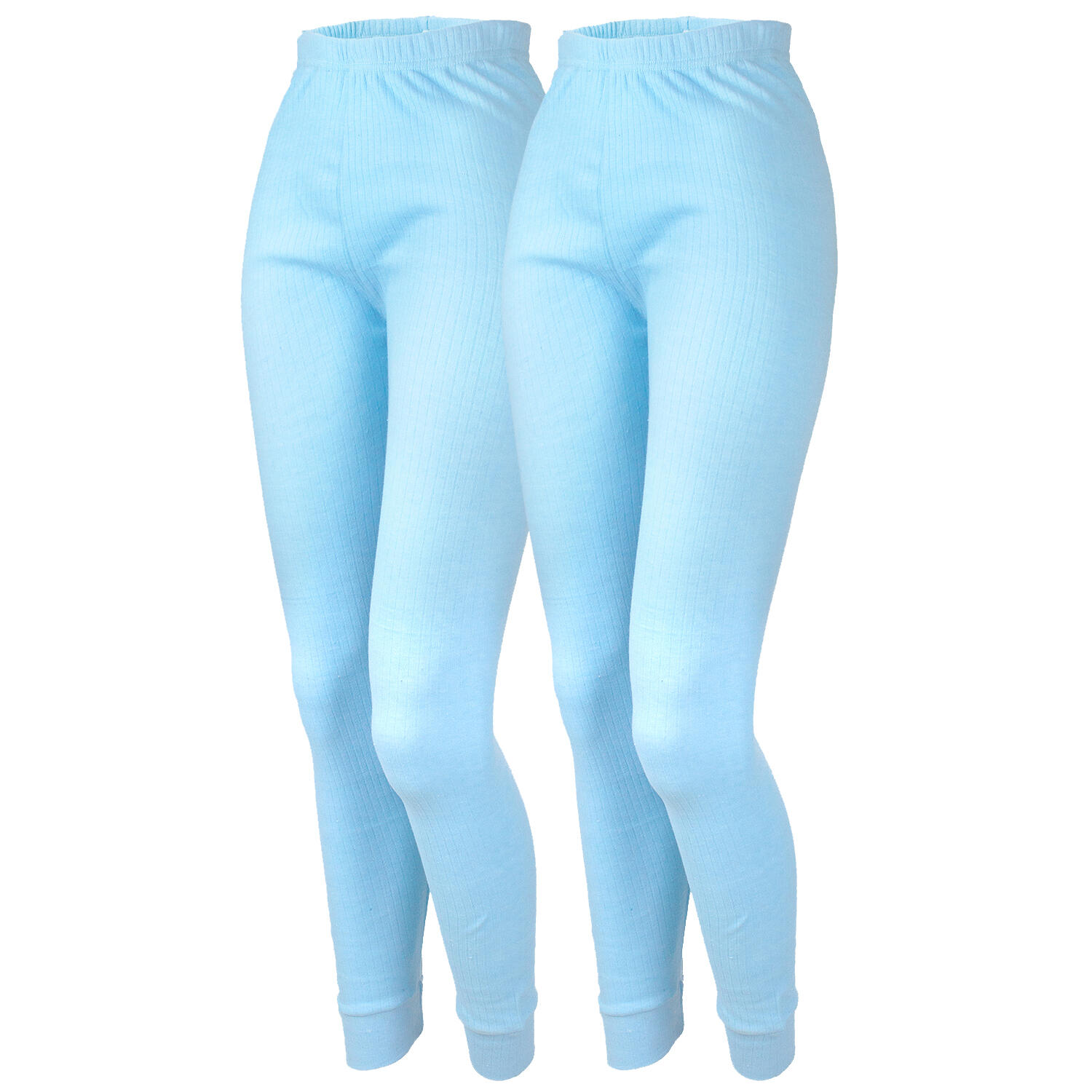 Thermounterhose Damen 2-er Set | Sportunterhose | Innenfleece | Hellblau von BLACK SNAKE