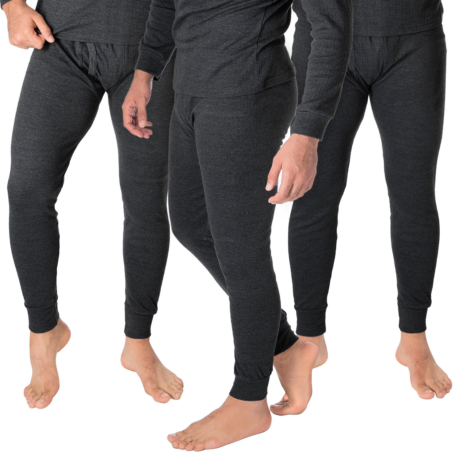 Thermounterhose Herren 3er Set | Sportunterwäsche | Anthrazit von BLACK SNAKE