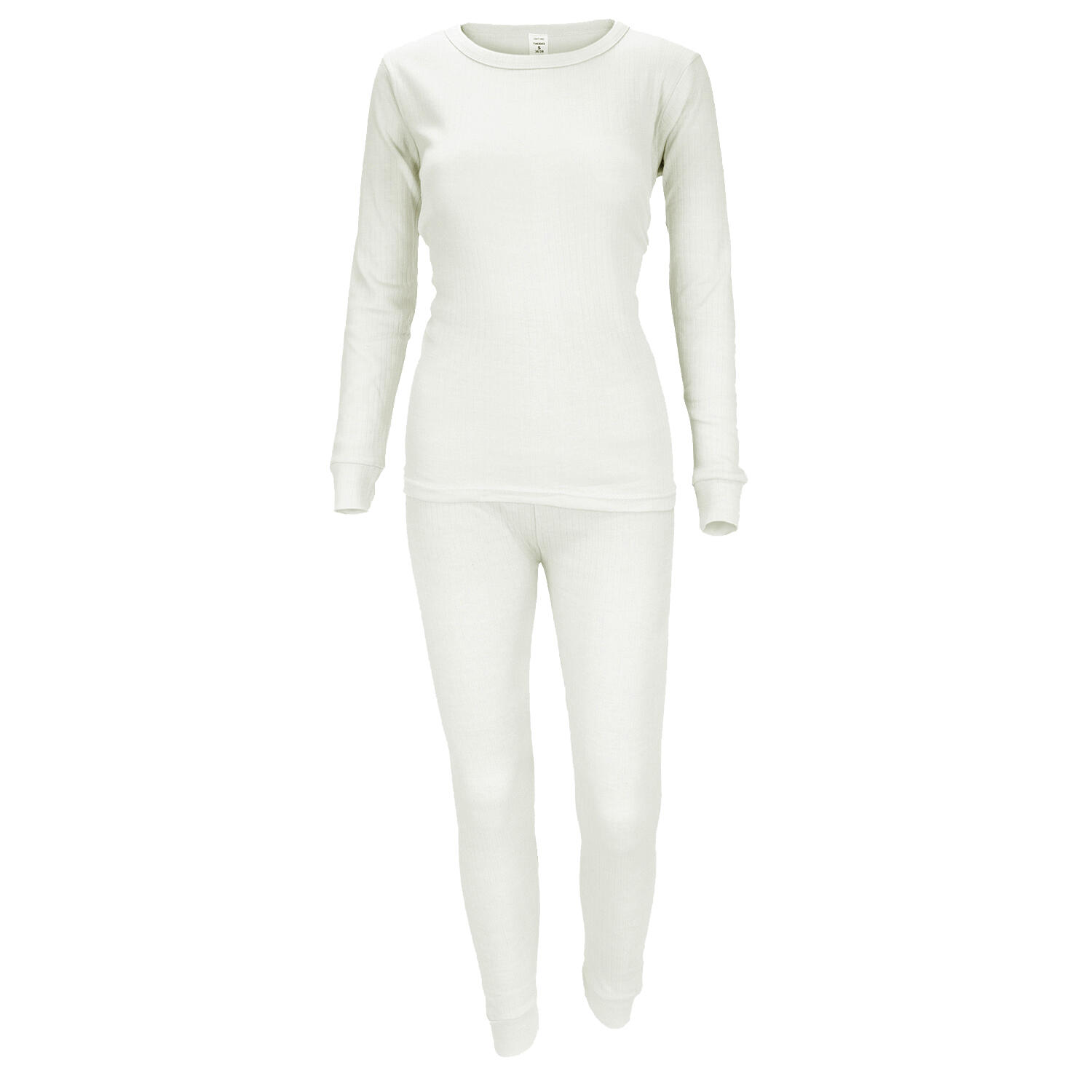 Thermounterwäsche Damen Set | Unterhemd + Unterhose | Innenfleece | Creme von BLACK SNAKE