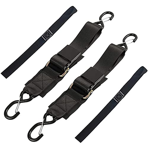 BLASHRD 2-Pack Boot AnhäNger Festbinden Zurrgurte, 2 X 4 Fuß Verstellbare Gurte mit Schnell Verschluss Schnalle von BLASHRD