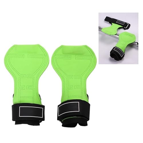 Handgelenk-Handschuh-Booster-Bänder, Gewichtheber-Kompressionsbänder, Fitness-Klimmzug-Trainingshilfe, Handgelenk-Handschuhe (Size : Microfibre/Green) von BLBTEDUAMDE