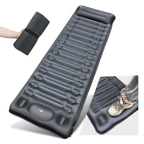 BLUEVER Camping Isomatte Selbstaufblasbare mit Fußpresse Pumpe,14cm Upgrade Campingmatte Verdickte Schlafmatte Outdoor mit Kissen für Wandern, Zelt,Outdoor,Strand,Wandern,Reise(Marine Blau) BLUEVER Camping Isomatte Selbstaufblasbare mit Fußpresse Pumpe,14cm Upgrade Campingmatte Verdickte Schlafmatte Outdoor mit Kissen für Wandern, Zelt,Outdoor,Strand,Wandern,Reise(Marine Blau) von BLUEVER