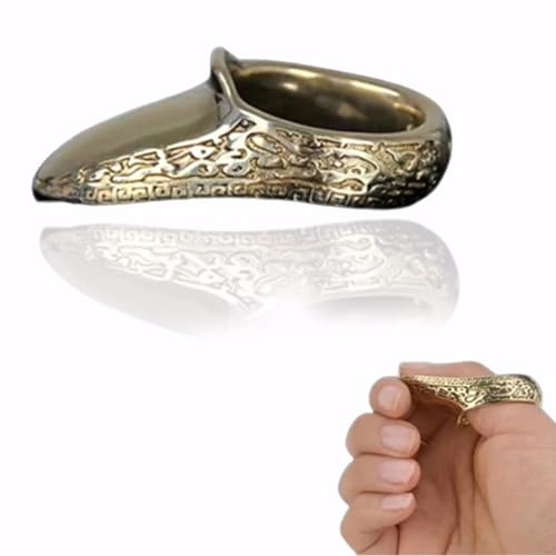 Bogenschießen Daumenring Bogenschütze Schmerzloser Fingerschutz Daumenschutz Ring Messingring Fingerschutz Handgemachten Für Mongolischen Reurve Bogen Traditionellen Bogen Langbogen 16mm von BLUEZY