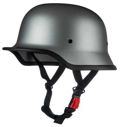 Halbhelme Motorradhelm, Halbschalenhelm Mit ECE Genehmigt, Halbschalenhelm Rollerhelm Scoot and Ride Helm Jet-Helm Retro Mofa Helm Für Erwachsene Herren Damen F,M von BLUEZY