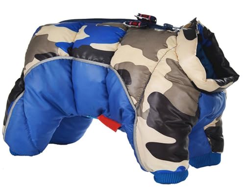 Haustier Hund Kleidung Hundejacke Hundemantel Warme Winter Jacke Dicker Hundebekleidung Hunde Mantel wasserdichte Kleine Hunde Kleidung Für Französisch Bulldog Welpen A,XXL von BLUEZY