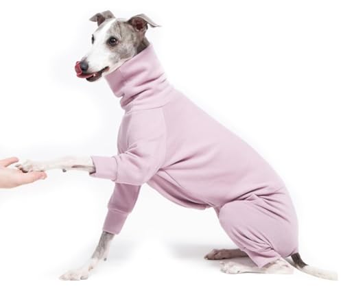 Kuscheliger Baumwoll-Einteiler Hundebekleidung Hundemantel Fleece Für Italienische Windhunde, Whippets, Superweicher, Warmer Schlafanzug Und Overall B,XL von BLUEZY