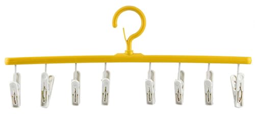 Socken-Wäscheständer, Socken-Clips, Wäscheständer, Robust, 8 Clips, Starke Tragfähigkeit, Tragbarer Wäscheständer Winddichter Kunststoff-Wäschebügel Für Unterwäsche Coat Hanger A von BLUEZY