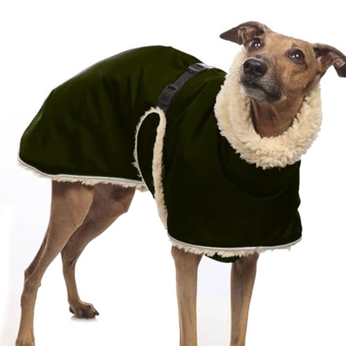 Whippet Mantel Whippet Windhund, Winter Haustier Hund Kleidung, Fleece Gefütterte Hundejacke Dicke Hundejacke Kleidung Hundebekleidung Hundemantel Hundemantel Fleece C,XXL von BLUEZY