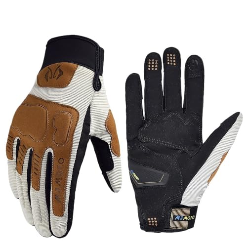 Motorradhandschuhe Herren Schwarz Braun Erwachsene Dirtpaw Race Motorradhandschuhe Sommer Atmungsaktive Motocross-Handschuhe ATV MX UTV BMX Off-Road-Fahrradhandschuhe Moto Motorradhandschuhe Damen (C von BLacOh