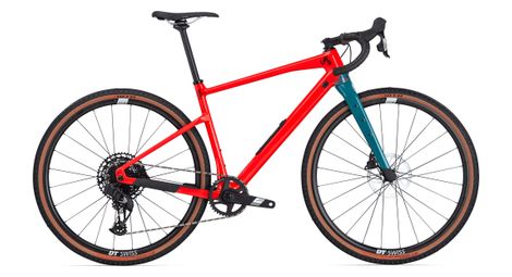 bmc urs two gravel bike sram apex etap axs x1 eagle axs 12s 700 mm neon rot von BMC