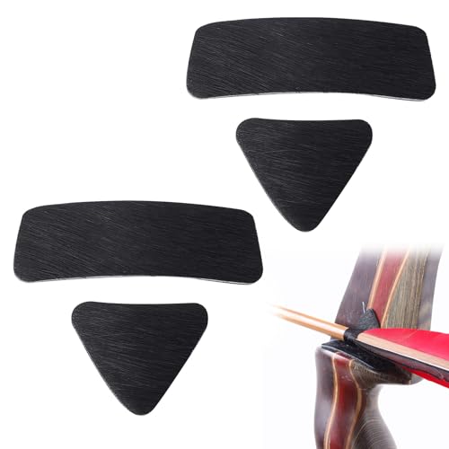 Arrow Rest Pad, Pfeilauflagen Pfeilauflage-Pad 4 Teilige Hand Bogenauflage für Recurve Bogen Pfeilauflage Anti Rutsch Aufkleber Set Arrows Rest Aufkleber für Recurve Bogen und Traditionelle Pfeile von BNOYONERAS