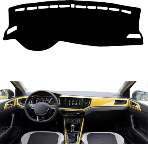 BOANLAIZL Auto Armaturenbrett Abdeckung Für Polo MK6 2018-2021 Dashboard Cover Schutzschild Interior Car Styling ZubehöR von BOANLAIZL