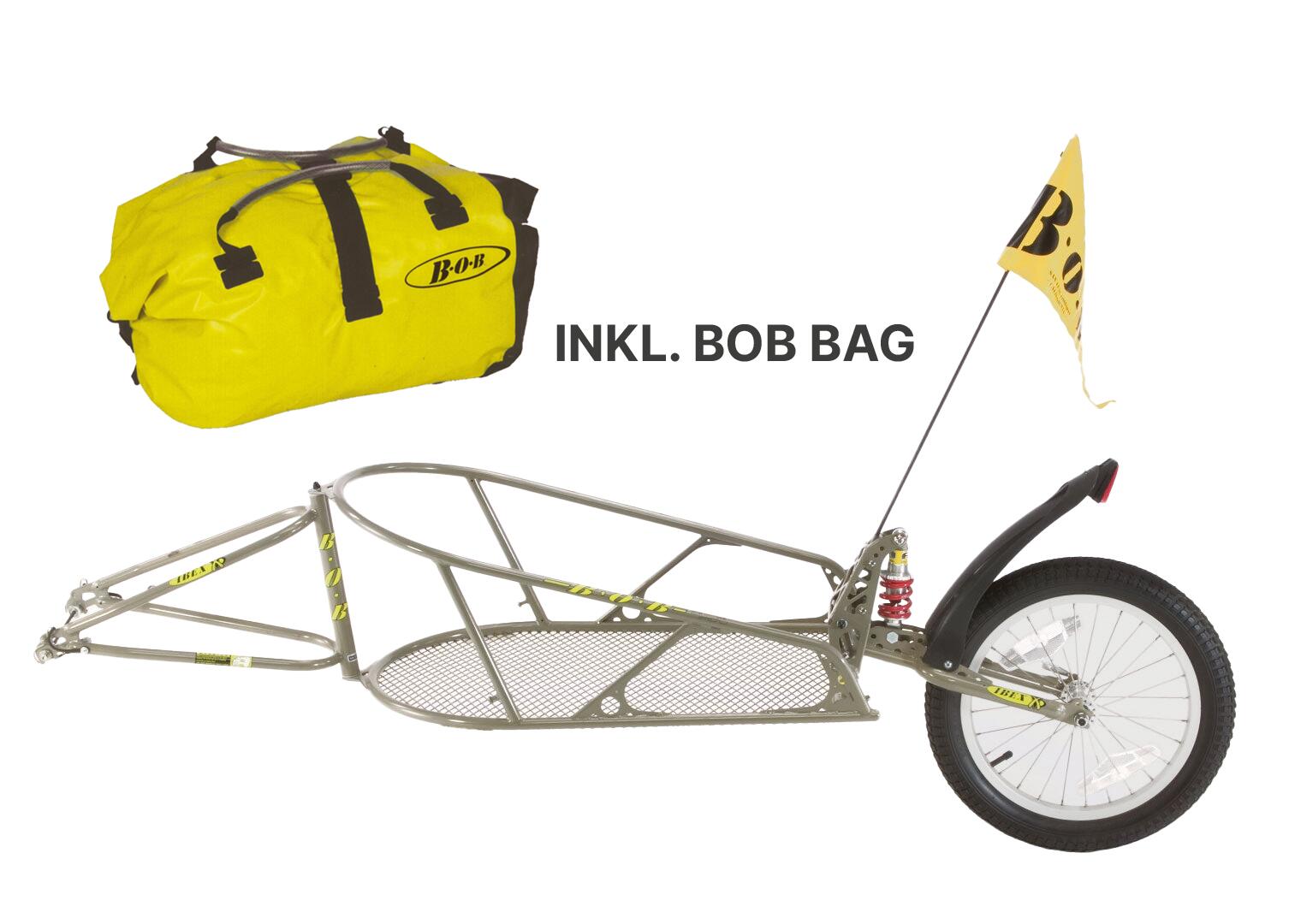 Einspuriger Fahrradanhänger BOB IBEX inkl. BOB BAG von BOB