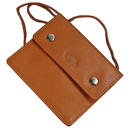 BOCCX Kleiner Brustbeutel aus weichem Leder mit Klarsichtfach für Ausweis RFID Brusttasche Natur BOCCX Kleiner Brustbeutel aus weichem Leder mit Klarsichtfach für Ausweis RFID Brusttasche Natur von BOCCX
