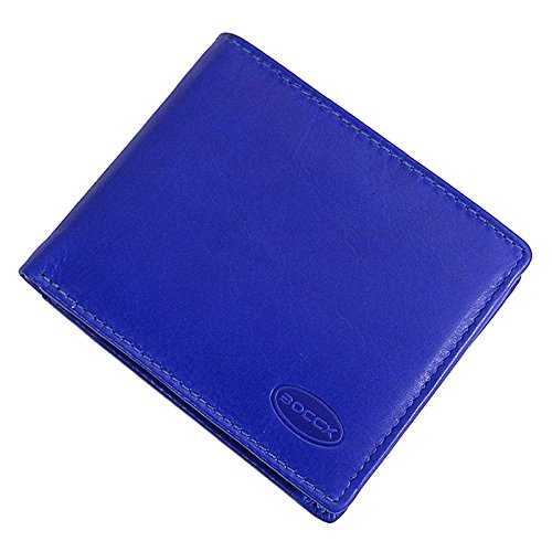 BOCCX Mini Geldbörse Slim Wallet mit Münzfach echt Leder Geldbeutel Blau BOCCX Mini Geldbörse Slim Wallet mit Münzfach echt Leder Geldbeutel Blau von BOCCX