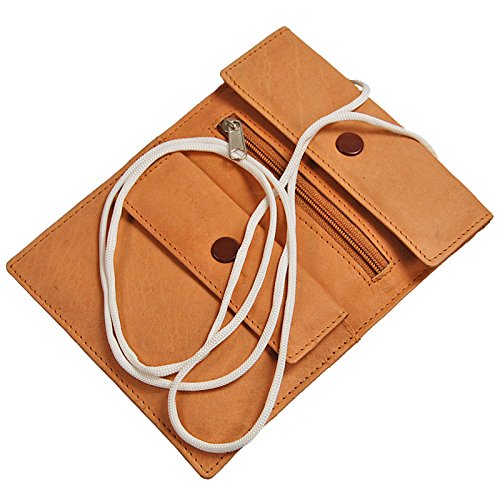 BOCCX großer einfacher Brustbeutel Leder Impfpass Brusttasche Reisepass Klarsichtfach GoBago BOCCX großer einfacher Brustbeutel Leder Impfpass Brusttasche Reisepass Klarsichtfach GoBago von BOCCX