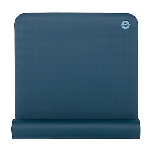 Bodhi Yogamatte ECO PRO DIAMOND | Ultra Grip | 100% Naturkautschuk | Ökologisch | Profi-Matte für Pilates & Gymnastik | Ideal für dynamisches Yoga & Hot Yoga | 185 x 60 x 0,6 cm | ozean von Bodhi