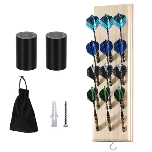 Dart Halter, dartständer aus Holz für 12 Darts, Dartständer für Pfeile Wandbehang Dartpfeile Ständer Halter Dart Aufbewahrung für Jede Art von Darts für Steeldarts und Softdarts Dart zubehör Dart Halter, dartständer aus Holz für 12 Darts, Dartständer für Pfeile Wandbehang Dartpfeile Ständer Halter Dart Aufbewahrung für Jede Art von Darts für Steeldarts und Softdarts Dart zubehör von BODYGAD