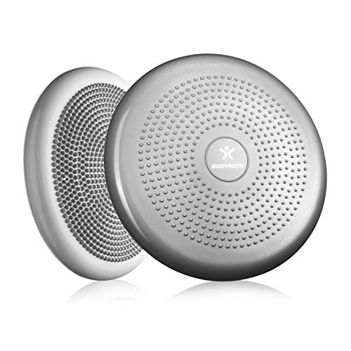BODYMATE Ballsitzkissen inkl. Pumpe Silber-GRAU 34cm Durchmesser - Balance-Kissen, Luftkissen, Balance Pad, Noppenkissen - Core-, Fitness-, Reha-, Koordinations- und Rückentraining BODYMATE Ballsitzkissen inkl. Pumpe Silber-GRAU 34cm Durchmesser - Balance-Kissen, Luftkissen, Balance Pad, Noppenkissen - Core-, Fitness-, Reha-, Koordinations- und Rückentraining von BODYMATE