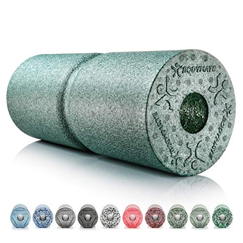 BODYMATE Faszienrolle Care Mittel-Hart mit umlaufender Rille zu Wirbelsäulen-Entlastung mit E-Book - Midnight-Green 35x14cm BODYMATE Faszienrolle Care Mittel-Hart mit umlaufender Rille zu Wirbelsäulen-Entlastung mit E-Book - Midnight-Green 35x14cm von BODYMATE