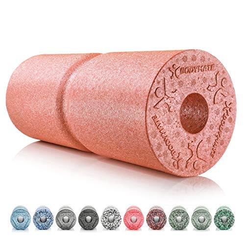BODYMATE Faszienrolle CARE Mittel-Hart mit umlaufender Rille zu Wirbelsäulen-Entlastung mit E-Book - Rose Gold 35x14cm BODYMATE Faszienrolle CARE Mittel-Hart mit umlaufender Rille zu Wirbelsäulen-Entlastung mit E-Book - Rose Gold 35x14cm von BODYMATE