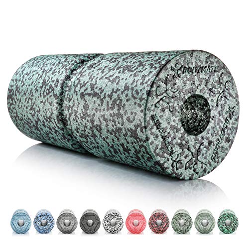 BODYMATE Faszienrolle Care Mittel-Hart mit umlaufender Rille zu Wirbelsäulen-Entlastung mit E-Book - Schwarz/Midnight-Green 35x14cm BODYMATE Faszienrolle Care Mittel-Hart mit umlaufender Rille zu Wirbelsäulen-Entlastung mit E-Book - Schwarz/Midnight-Green 35x14cm von BODYMATE