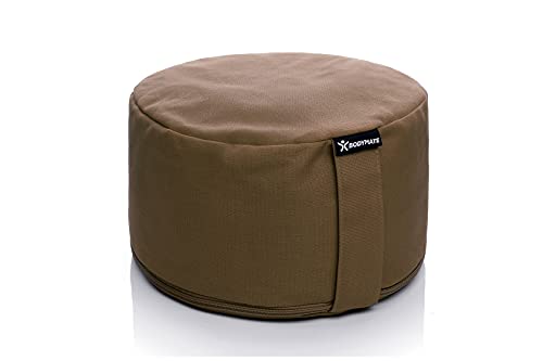 BODYMATE Yogakissen rund 31cm Durchmesser 16cm hoch Chocolate mit Buchweizen-Spelz Füllung – Maschinenwaschbarer Bezug aus 100% extra Dicker Baumwolle – Meditationskissen – Sitzkissen BODYMATE Yogakissen rund 31cm Durchmesser 16cm hoch Chocolate mit Buchweizen-Spelz Füllung – Maschinenwaschbarer Bezug aus 100% extra Dicker Baumwolle – Meditationskissen – Sitzkissen von BODYMATE