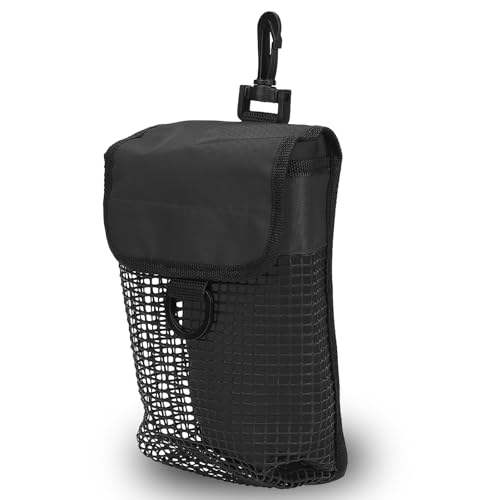 BOLORAMO Tauchtasche Tauchnetztasche Netz-Tauchtasche zum Tauchen oder Schnorcheln Schnorchelausrüstung, tragbares, leichtes Tauchnetz-Ausrüstungspaket für den Außenbereich mit Schnalle (Schwarz) von BOLORAMO