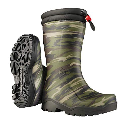 Dunlop Kids gefütterte Gummistiefel für Mädchen und Jungen (Camouflage, 34) von BOLYDOOM