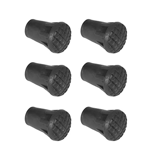 6-teiliges Set Ersatz-Spitzenende für Outdoor-Trekking-Wanderstöcke, Gehstockkappenabdeckung, Schutz für Trekkingstöcke, Gummispitzen für Wanderstöcke 6-teiliges Set Ersatz-Spitzenende für Outdoor-Trekking-Wanderstöcke, Gehstockkappenabdeckung, Schutz für Trekkingstöcke, Gummispitzen für Wanderstöcke von BONKZEBU