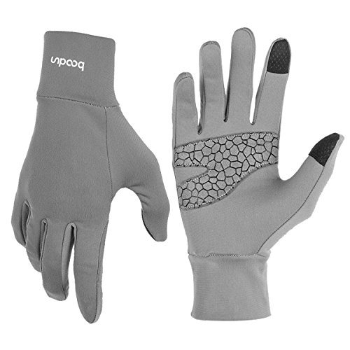 BOODUN Leichte Sporthandschuhe Laufhandschuhe WARM UP Running Handschuhe Unisex Sport Handschuhe Slim Walking Handschuhe für Damen und Herren mit Anti-Rutsch Funktion - Grau - L/XL BOODUN Leichte Sporthandschuhe Laufhandschuhe WARM UP Running Handschuhe Unisex Sport Handschuhe Slim Walking Handschuhe für Damen und Herren mit Anti-Rutsch Funktion - Grau - L/XL von BOODUN