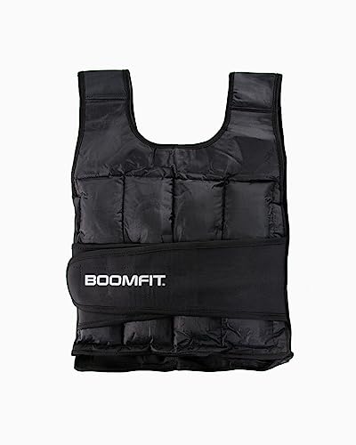 BOOMFIT Unisex-Erwachsene Chaleco de entrenamiento 5Kg Trainingsweste 5 kg, Black, One Size von BOOMFIT