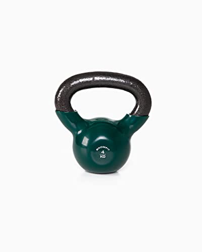 BOOMFIT Unisex-Erwachsene Kettlebell 4Kg, Green, One Size von BOOMFIT