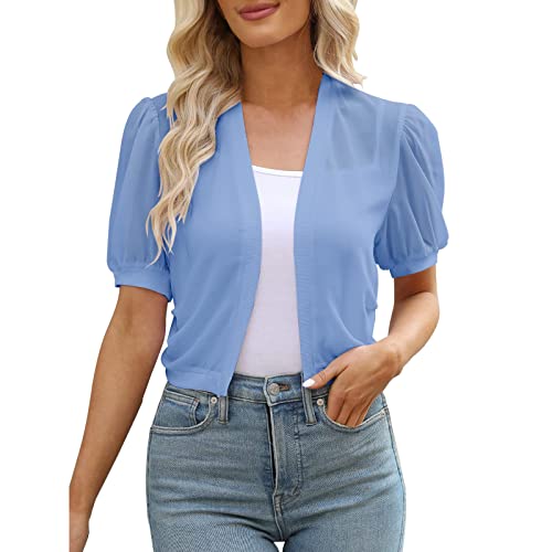BOOMJIU Damen Bolero Chiffon Jacke Transparente Schicke Boleros Festlicher Bolerojacke Kurzarm Sommer Blazer Jäckchen Spitze Bolero für Abendkleider Hochzeit BOOMJIU Damen Bolero Chiffon Jacke Transparente Schicke Boleros Festlicher Bolerojacke Kurzarm Sommer Blazer Jäckchen Spitze Bolero für Abendkleider Hochzeit von BOOMJIU
