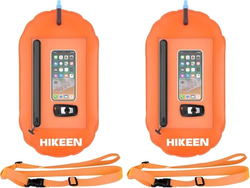 BOOSTEADY Schwimmboje, 2 Trockensack Boje Schwimmen Aufblasbare Trockentasche Swimming Buoy mit Handytasche Freiwasser Triathlon Sport Schnorcheln Rennen Ausbildung Zubehör, Orange BOOSTEADY Schwimmboje, 2 Trockensack Boje Schwimmen Aufblasbare Trockentasche Swimming Buoy mit Handytasche Freiwasser Triathlon Sport Schnorcheln Rennen Ausbildung Zubehör, Orange von BOOSTEADY