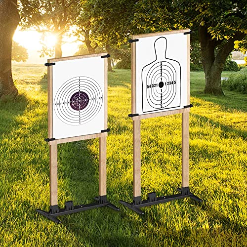 BOOSTEADY Zielscheibenständer Zielscheiben für das Schießen mit Pistole Gewehren 15-25 Zoll breit verstellbare Zielscheiben Zielscheiben für den Schießstand von BOOSTEADY