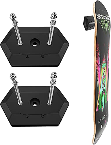 Boosteady Skateboard Halterung 2 Stücke Snowboard Halterung Wand Skateboard Wandhalterung Halter für Skateboard Präsentation und Aufbewahrung von BOOSTEADY