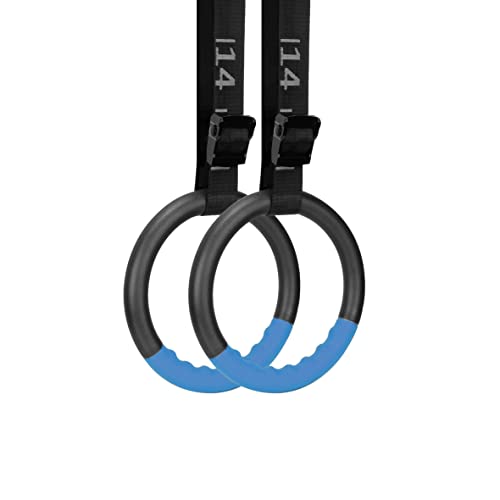 BOOSTEADY Turnringe Gymnastikringe mit 15 FT verstellbaren Riemen rutschfeste Gym Ringe Klimmzug Trainingsringe für Kinder Erwachsene, Blau BOOSTEADY Turnringe Gymnastikringe mit 15 FT verstellbaren Riemen rutschfeste Gym Ringe Klimmzug Trainingsringe für Kinder Erwachsene, Blau von BOOSTEADY