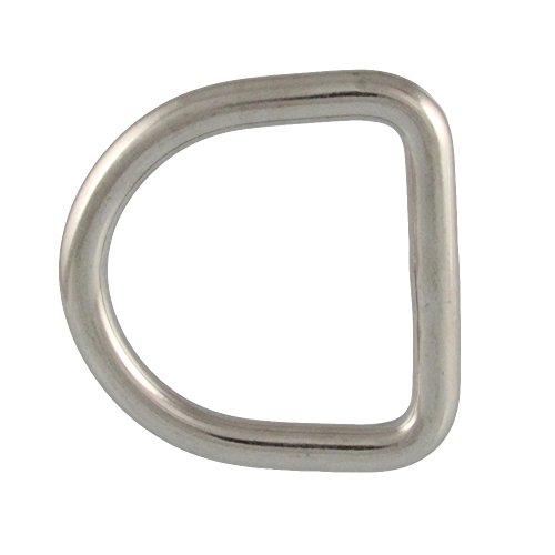 BOOTSTEILE BRAUER 2 Stück D-Ring geschweißt, poliert D= 4 x 30 mm - Edelstahl A4 von BOOTSTEILE BRAUER